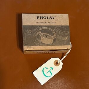 NG-RF Lens Adapter: Pholsy, new with case & box